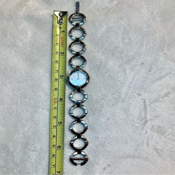 Pedre Vintage Watch Silver-tone Link Design Stainless Steel Back Classic! New - Picture 9 of 12